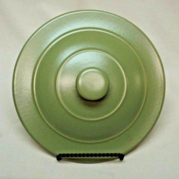 Longaberger Pottery Woven Traditions Flameware 8" Ebony Skillet with Sage Lid - Picture 12 of 15